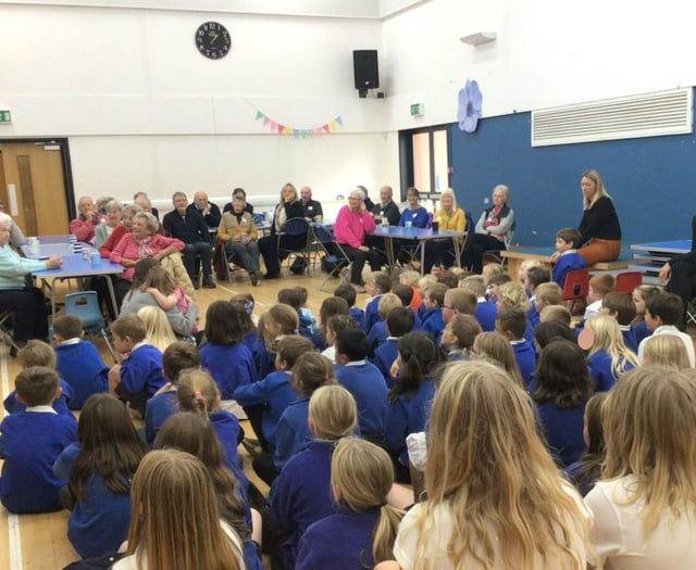 Harvest lunch at primary school