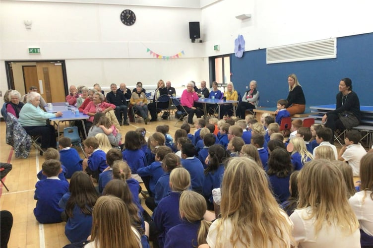 During the harvest lunch