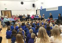 Harvest lunch at Cheriton Fitzpaine Primary School and Nursery