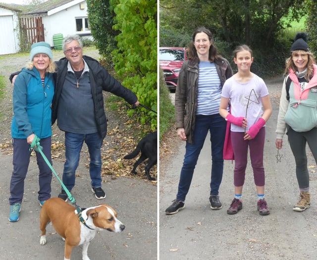 Charity walk in Stockleigh Pomeroy raises £700