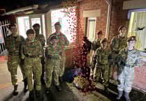 Crediton Army Cadets Remembrance display admired