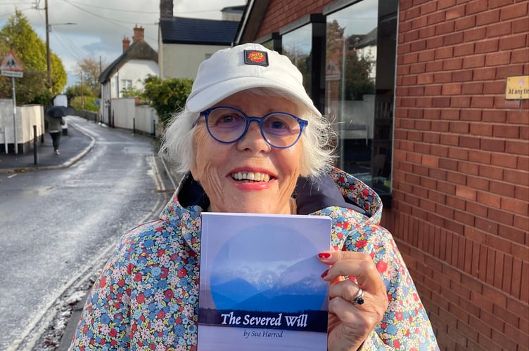 Sue Harrod with her new book 'The Severed Will'