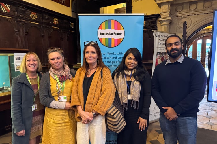 Organisation representatives and some from Inclusive Exeter at the Action Against Racial Abuse meeting.  AQ 5962