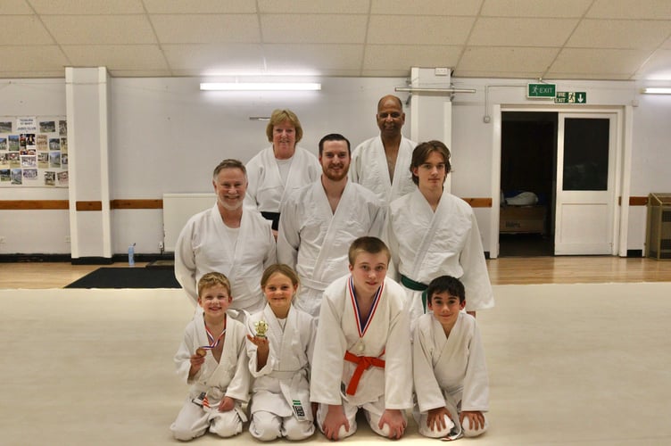 Members of Tedburn St Mary Judo Club
