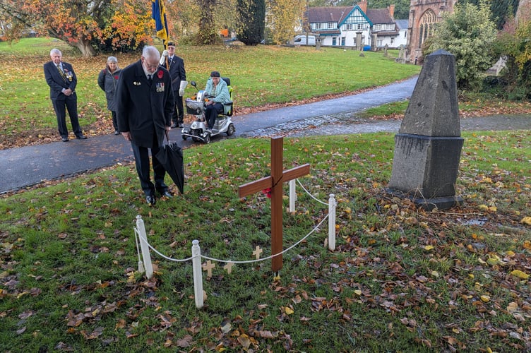 Crediton’s Garden of Remembrance at Crediton Parish Church was Blessed and the first wooden crosses planted on Saturday, October 25.