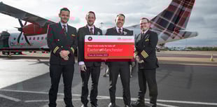 Exeter Airport resumes flights to Manchester