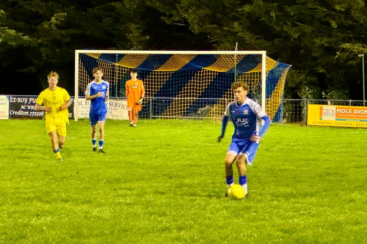 Crediton in possession during a recent game.  AQ 6818