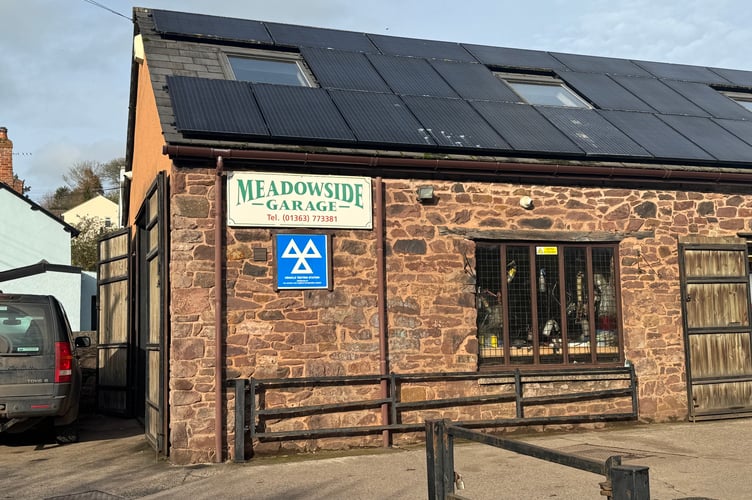 Meadowside Garage at Sandford.  AQ 7281
