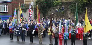 Remembrance Sunday marked in Crediton