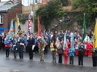 Remembrance Sunday marked in Crediton
