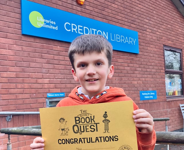 Nico reads 100 books in library challenge