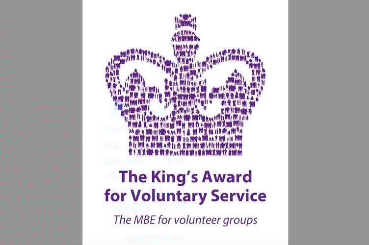 The King's Award for Voluntary Service is the MBE for volunteer groups.