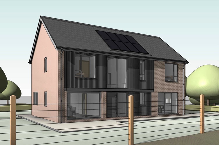 CGI of one of the proposed new homes