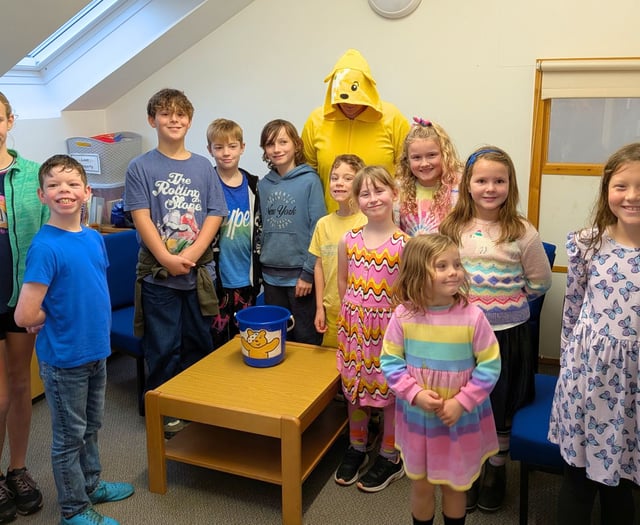 Sandford pupils raise £100 for Children in Need