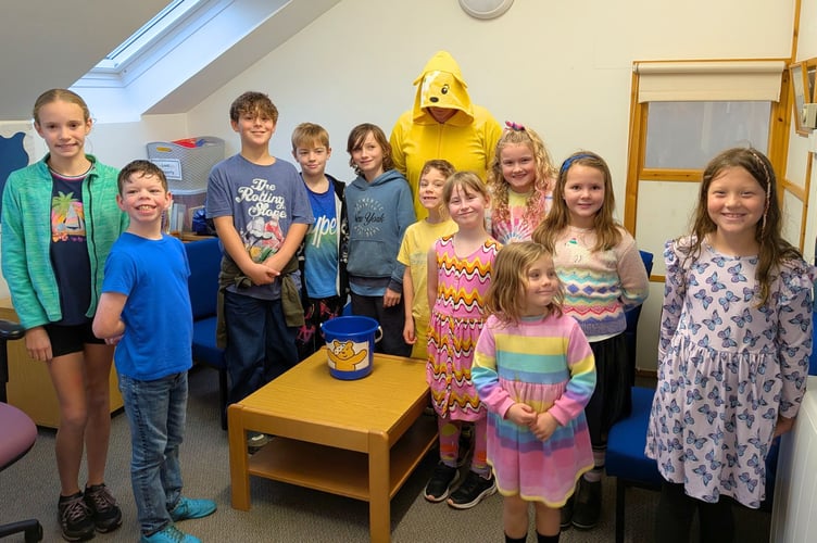 Pupils wore their favourite colour to school in exchange for a donation