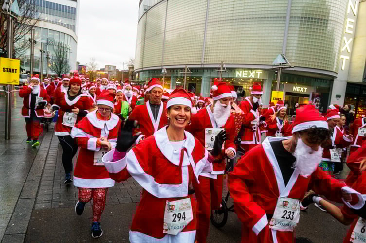 Sign up now for the next Exeter Santa Run.