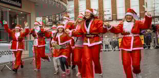 Get your Christmas off to a flying start with Exeter’s Santa Run
