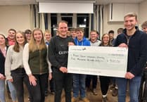Bow YFC present £500 each to three charities