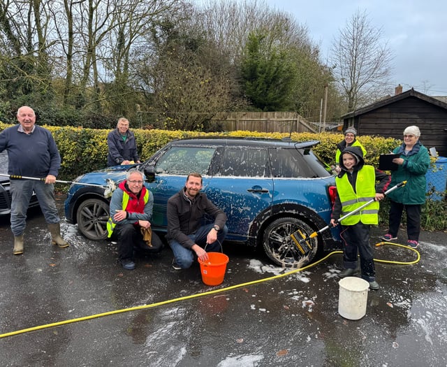 Many clean cars after car wash in aid of BBC Children in Need
