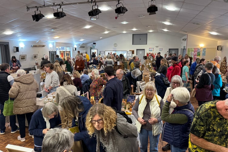 A busy scene at Sandford Craft Fair.  AQ 8006
