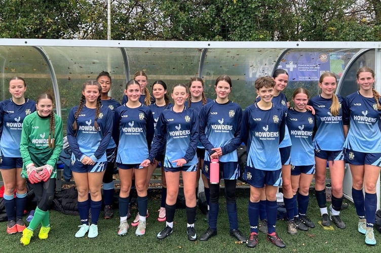 Crediton Youth FC U15 girls side