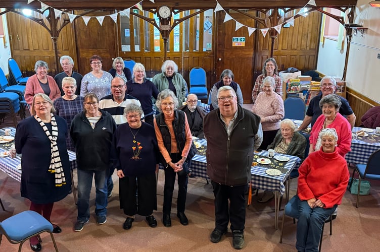 At Lapford Voluntary Car Aid scheme 30th celebration at Lapford Congregational Church. AQ 5554