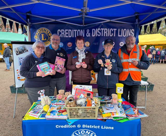 Crediton Lions collecting donations to send to Ukraine
