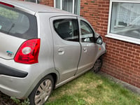 Lucky escape after car hits house in Crediton
