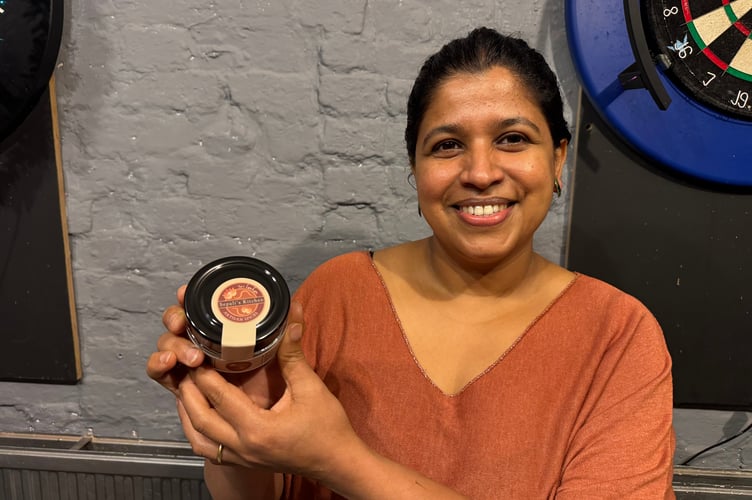 Curry powders and spices from Sepali’s Kitchen and Jazz on the Green Spices were available at The Ship Craft Market.  AQ 7984
