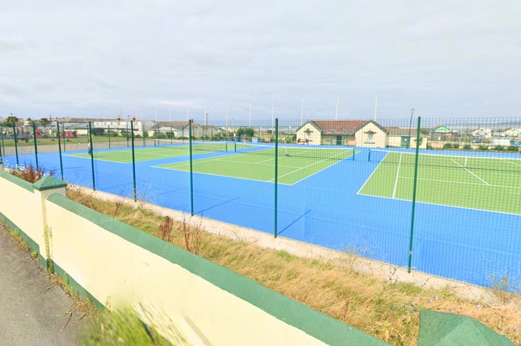 The new MUGA will be on the end of the enhanced play space and tennis courts at Avon Lane Park, Westward Ho!