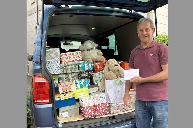 110 Christmas boxes from Crediton sent to Moldova and Ukraine
