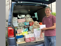 110 Christmas boxes from Crediton sent to Moldova and Ukraine
