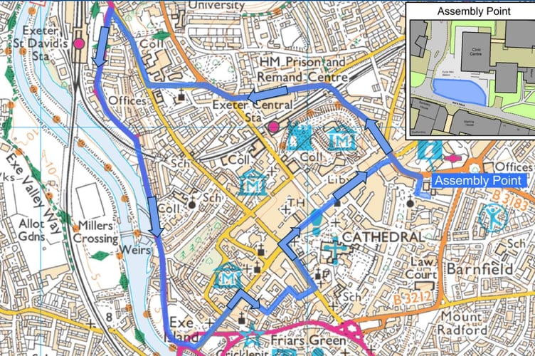 Unity Walk and associated groups map.
