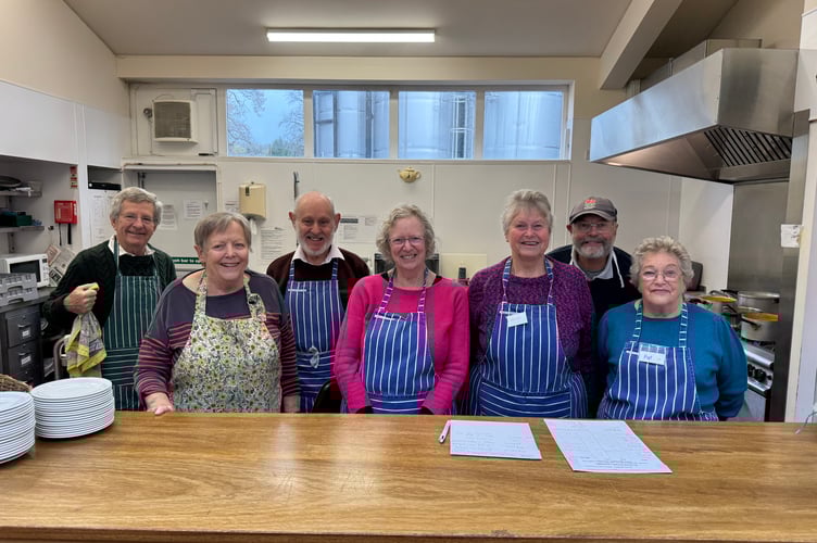 The catering team at the St Nicholas Fair.  AQ 8582
