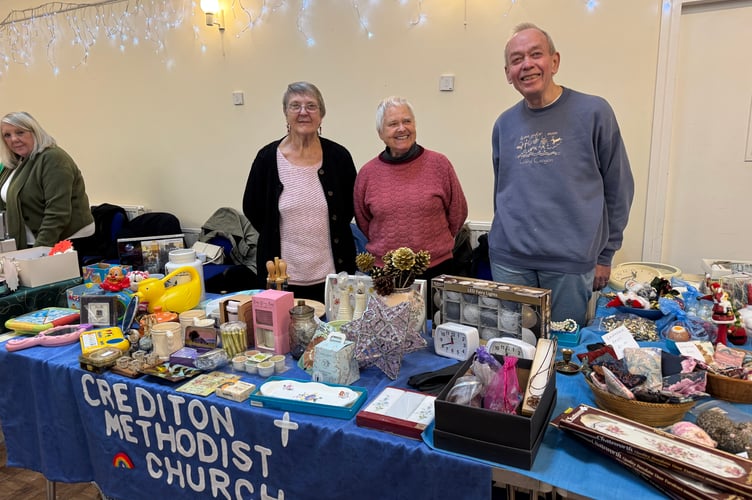 The Crediton Methodist Church stall at St Nicholas Fair.  A 8597
