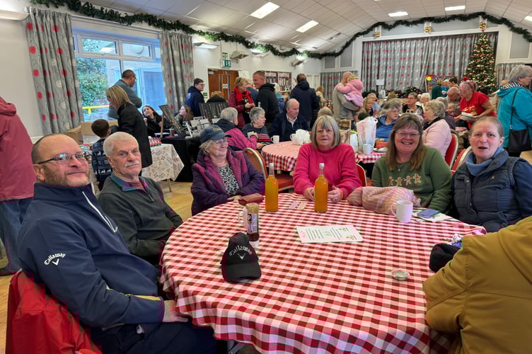 It was a busy Bow Christmas Market despite a local road closure.  AQ 8554
