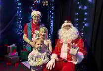 Father Christmas was special guest at Bow Market