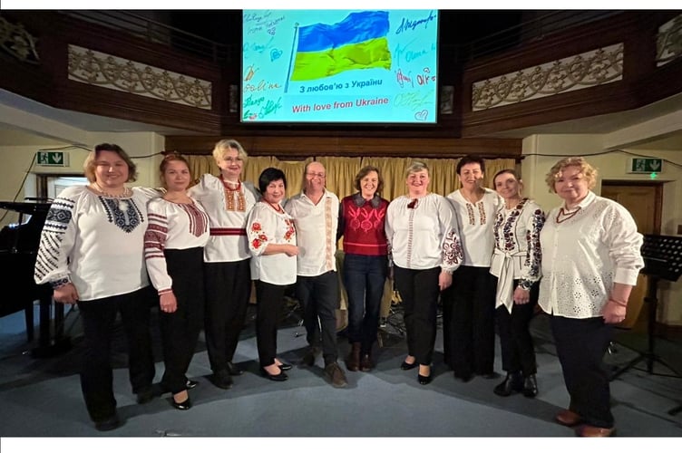 With Love From Ukraine, the new singing group which gives its debut at A Day of Wellness.

