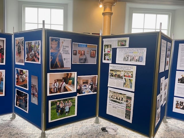 An exhibition of past activities by local Ukrainian friends.  
