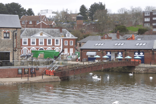 The existing Mallison Bridge at Exeter Quay