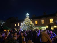 Community gathers for festive Christmas lights switch-on