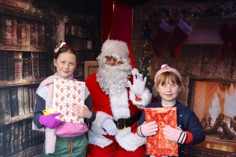 Crediton Lions Club gave children a chance to meet Santa in his grotto
