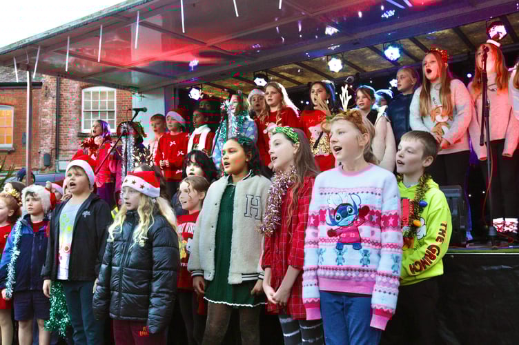 Haywards Primary School pupils sang Christmas songs