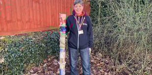 Totem pole erected in Crediton park