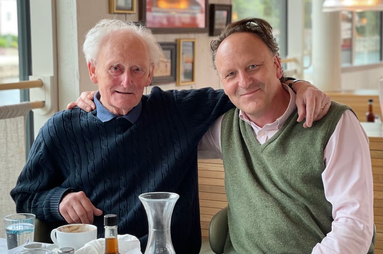 Mike Anderson and his son Justin.