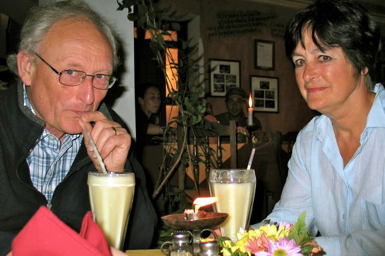 Mike Anderson and his wife Viv.