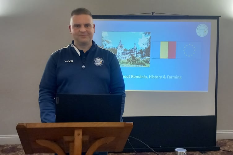 Matt Jackson spoke about Romania and Moldova’s history and farming.