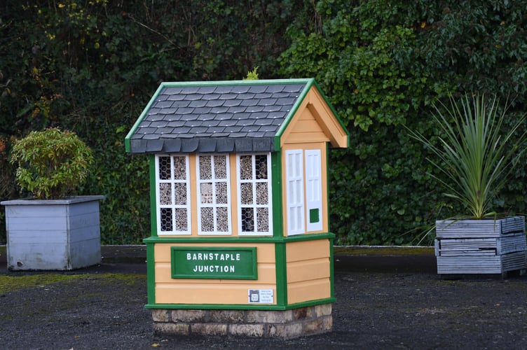 The bug house signal box unveiled on platform two at Barnstaple Railway Station.