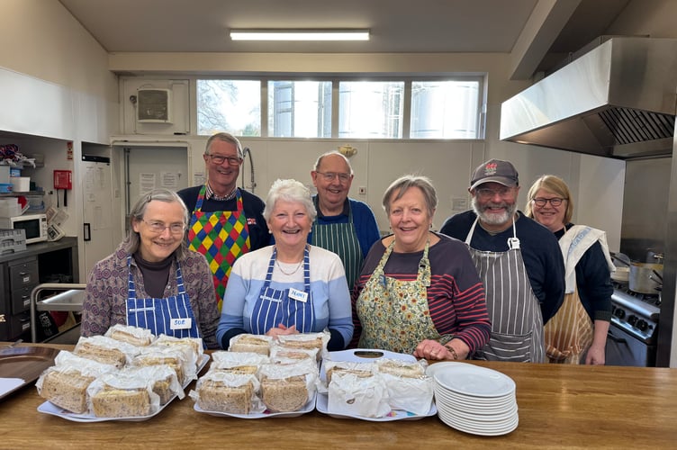 Some of the members of the catering staff volunteer team in the Boniface Centre.  AQ 9900
