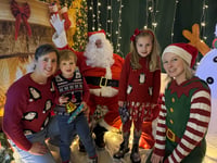 Santa was busy at Bow School's Christmas Fair